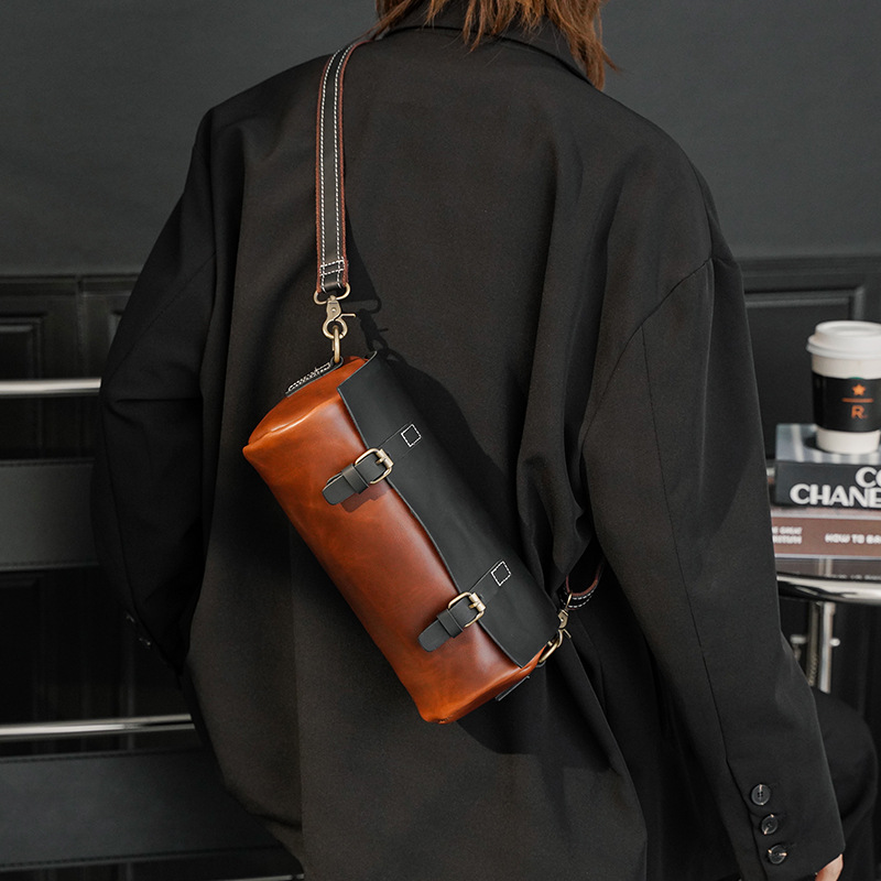 Fashion Retro Personality Joker Cylinder Crossbody Couple Bag