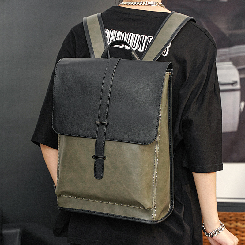 Retro Tide Brand Fashion Youth Casual Shoulder Computer Backpack
