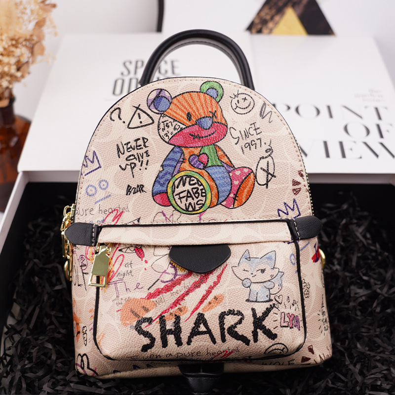 Graffiti Satchel Crossbody Bag