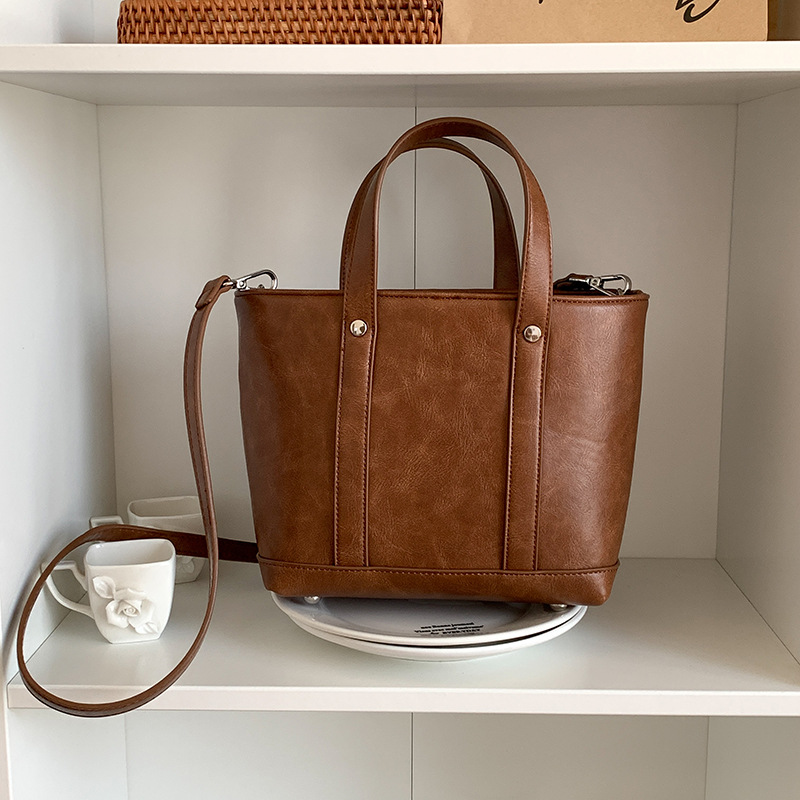 Vintage Handheld Large Shoulder Tote