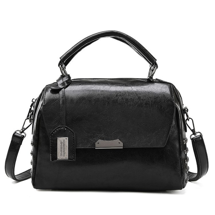 Large Capacity Retro Wax Leather Women's Bag