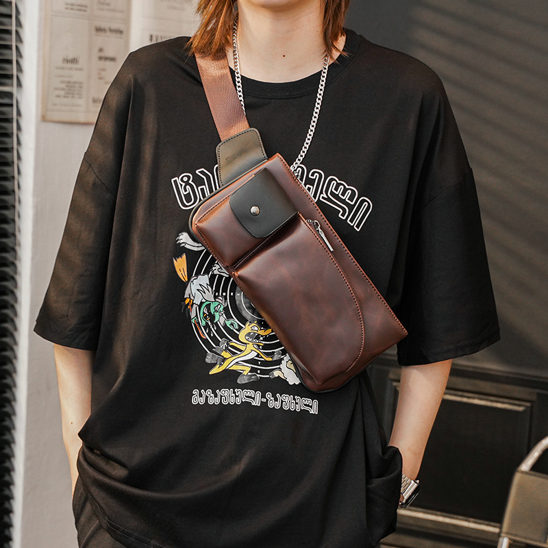 New Korean Version Of Men's Retro Sports Crossbody Bag