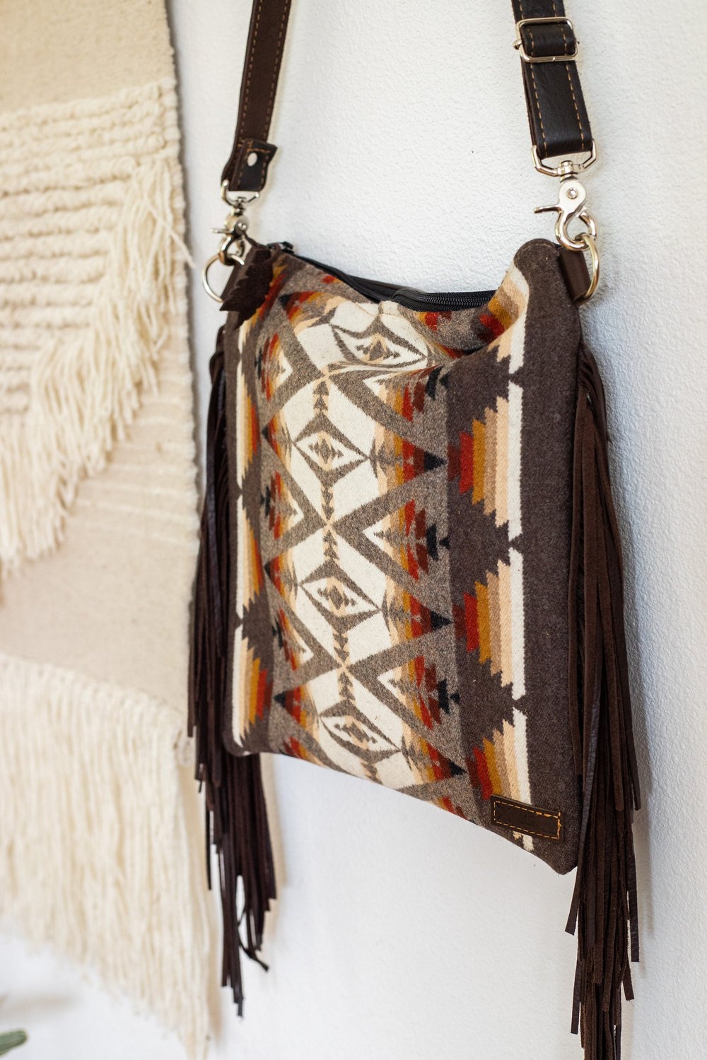 WESTERN FRINGE PURSE IN PACIFIC CREST