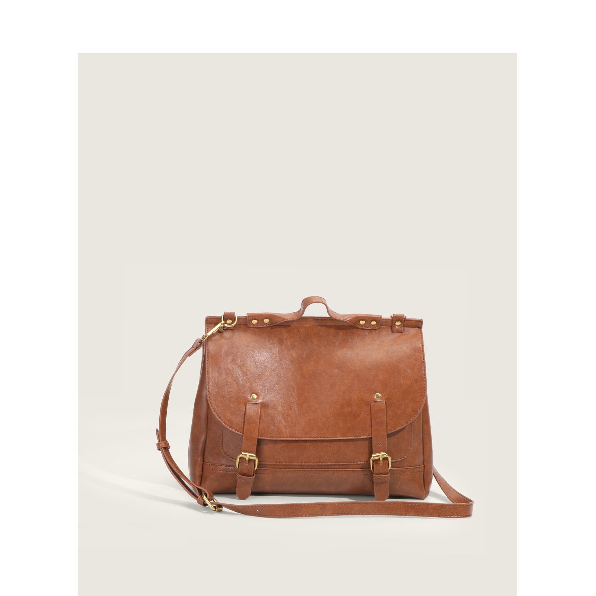 Small Literary Vintage Women's Shoulder Crossbody Messenger Bag High-grade Oily Wax Leather Cambridge Backpack