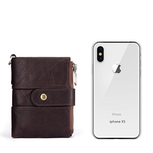 GenuineLeather Anti-theft Retro Wallet