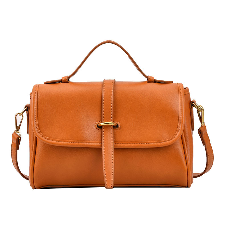 Soft Leather Tote Crossbody Bag
