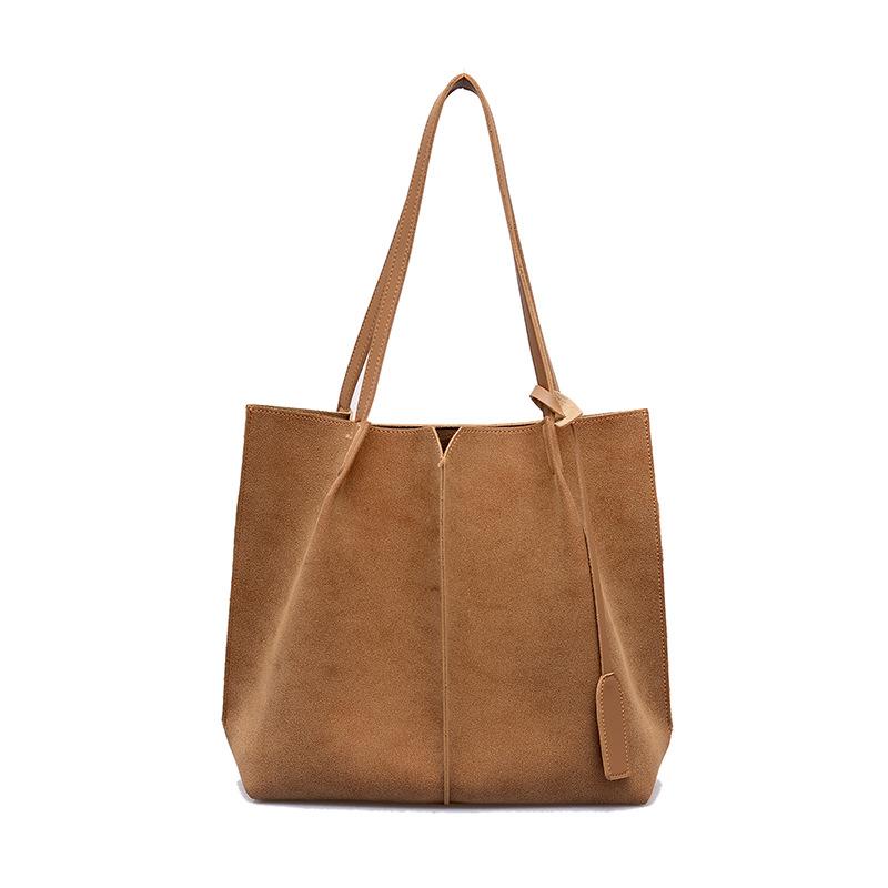 Large Capacity Simple Frosted Bucket Bag