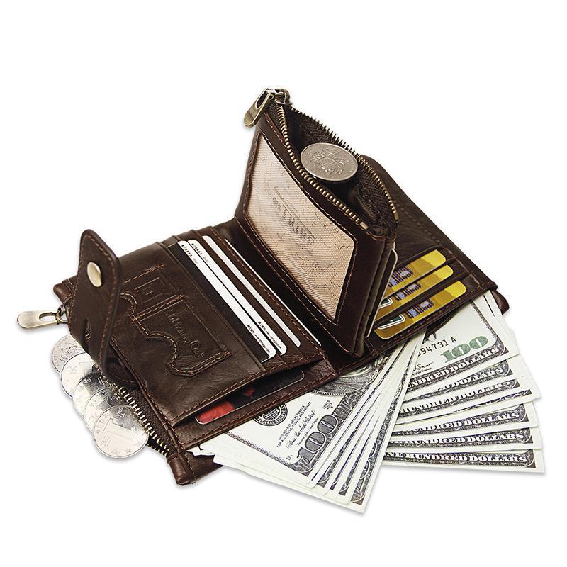 Tri-fold multi-card wallet