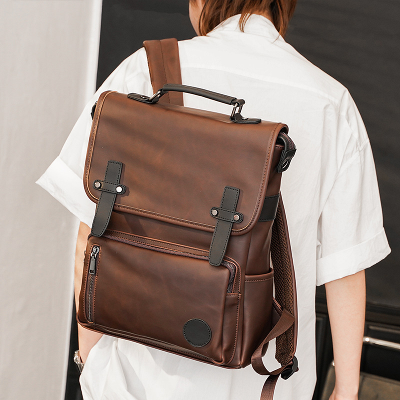 Retro Trendy Men's Fashion Personality Design Backpack