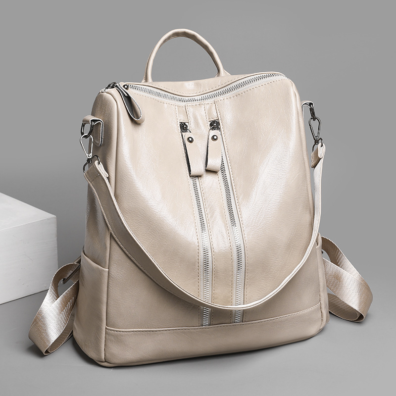 Women's Double Shoulder Simple Large Capacity Fashion Single Shoulder Bag