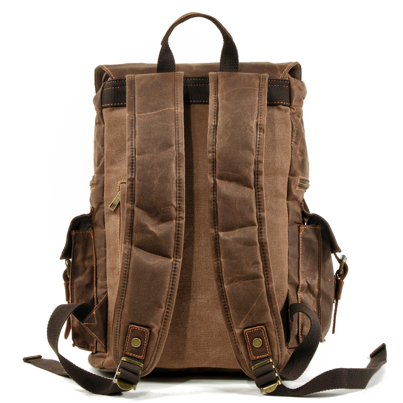 Retro Backpack Leather Mountaineering Bag