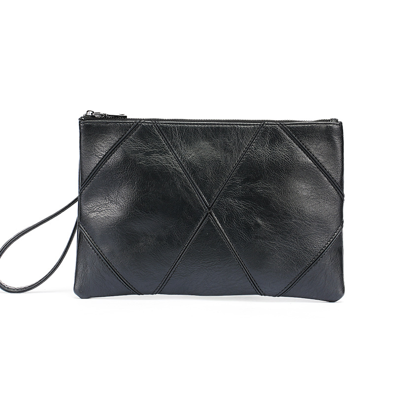 New Korean Fashion Diamond Pattern Plaid Clutch