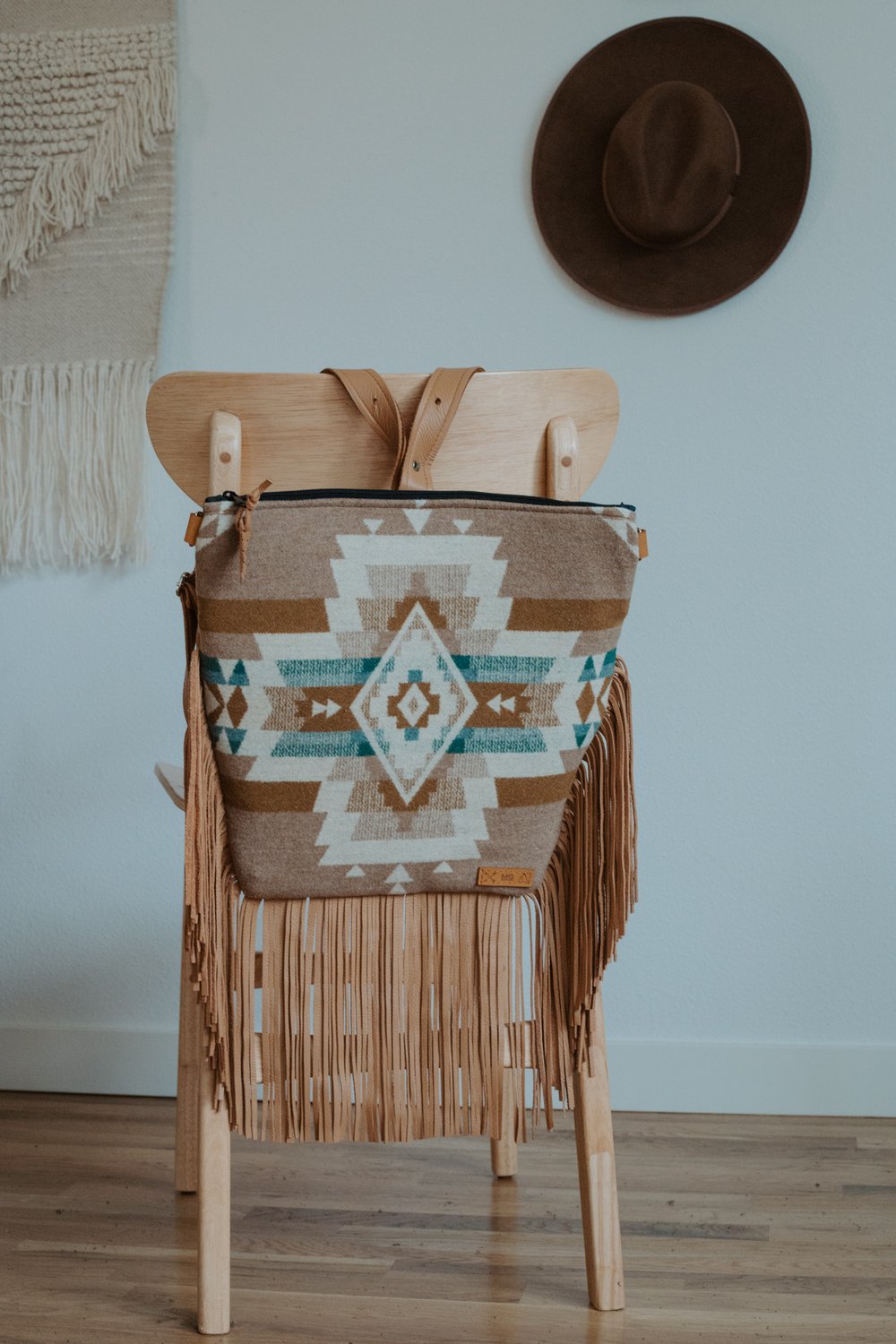 RESERVED CUSTOM LISTING - FRINGE BACKPACK PURSE IN ROCK POINT