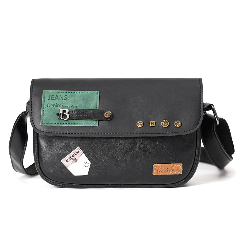 New Fashion Personality Rivet Street Couple Small Satchel