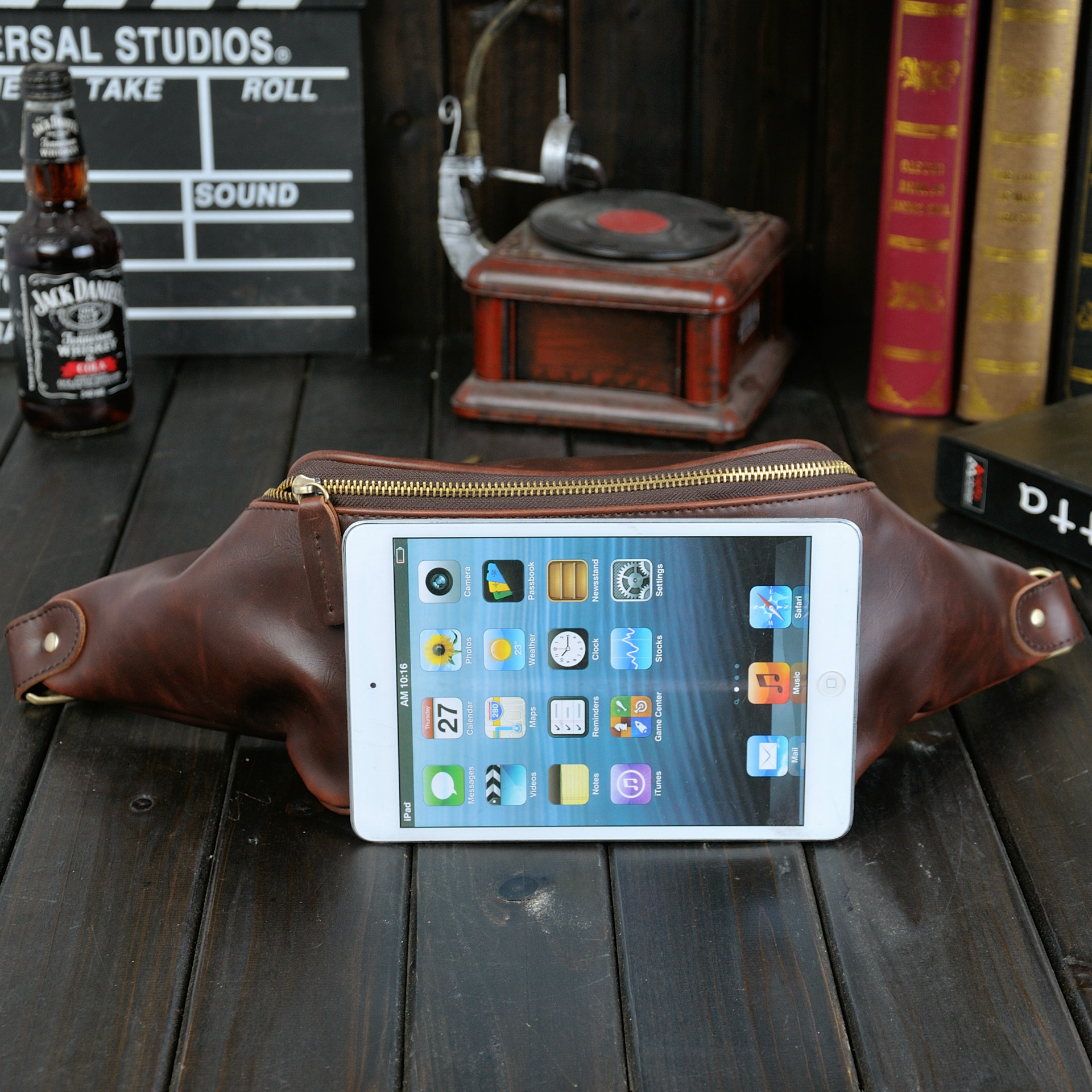 New Fashion Retro Casual Trendy Men Multi-purpose Outdoor Small Bag