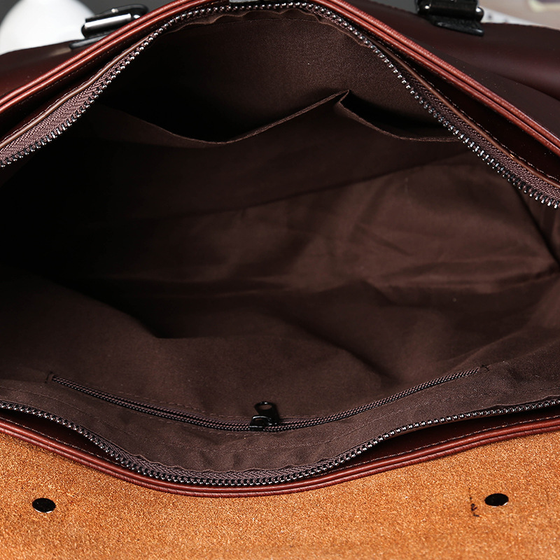 Men's Retro Casual High-capacity One-shoulder Crossbody Briefcase