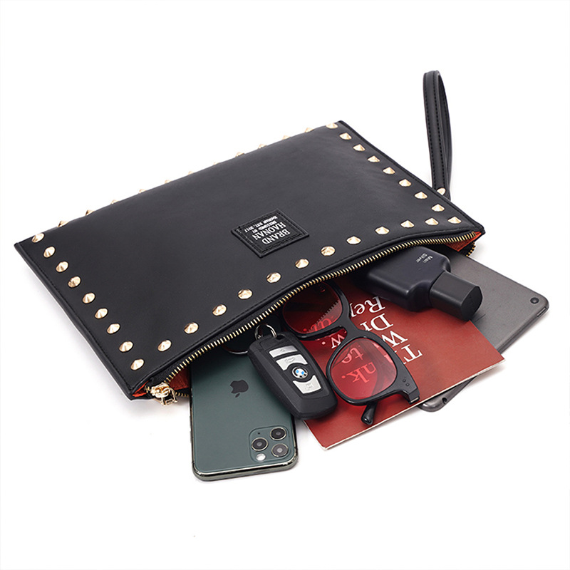 Men's Casual Wristlet Bag Rivet Bag