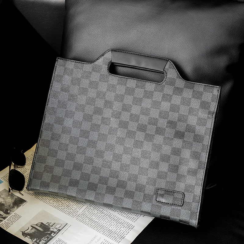 Fashion Classic Light Business Men's Casual Portable File Crossbody Bag