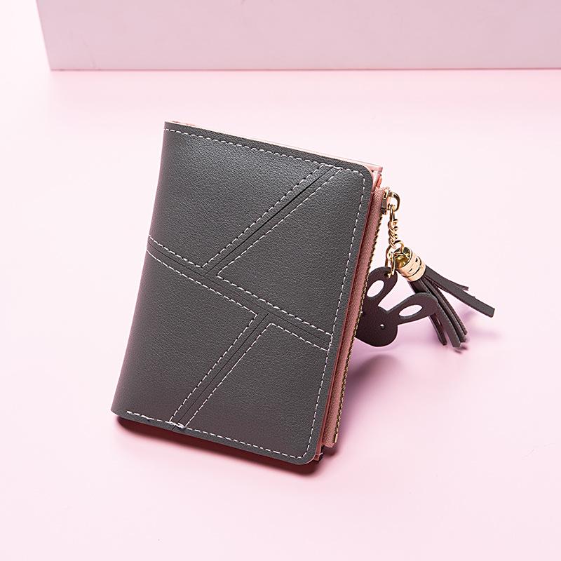 Women's Small Wallet Short Zipper Folding Women's Wallet Simple Fashion Purse