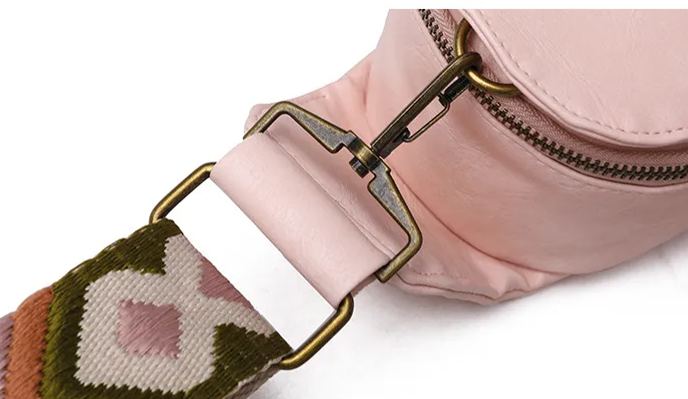 Women PU Leather Sling Bag Small Crossbody Sling Backpack