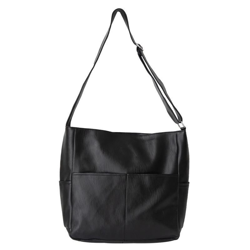 Soft Leather Crossbody Tote