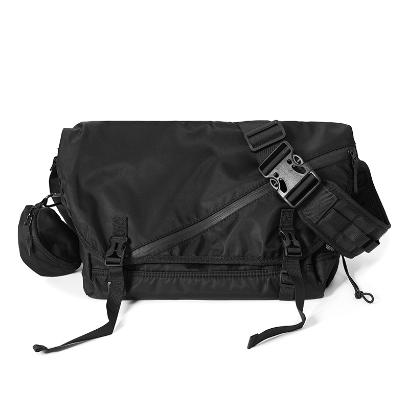 Large Capacity Fashion Brand Simple Men's Riding Back Satchel