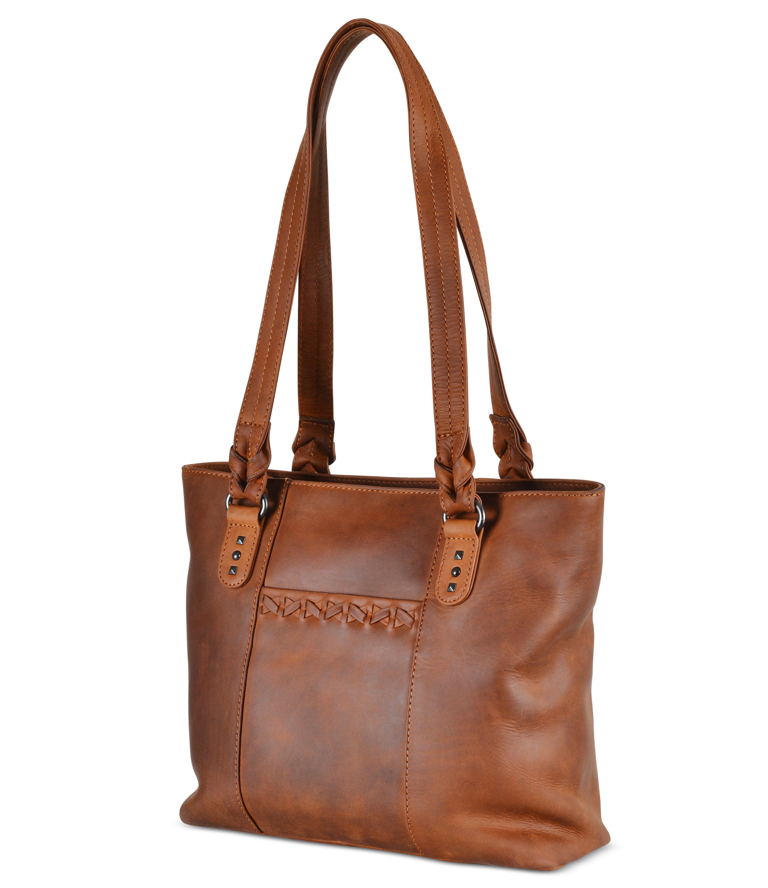 Peyton Concealed Carry Leather Tote Bag