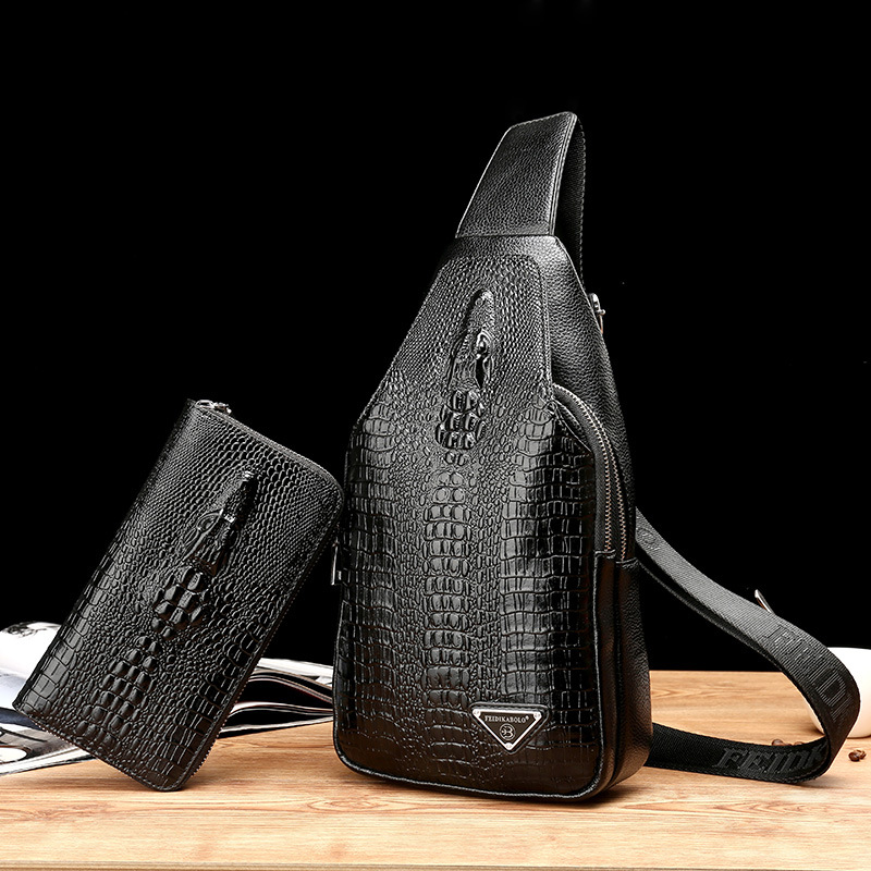 Crocodile Head Shoulder Slung Small Backpack