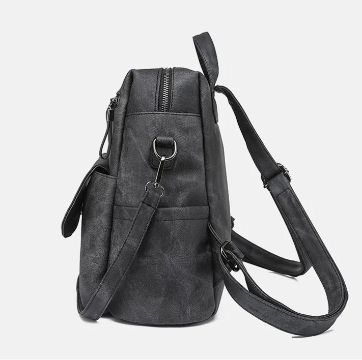 Retro Backpack Purses Shoulder Bag PU Leather Travel bag