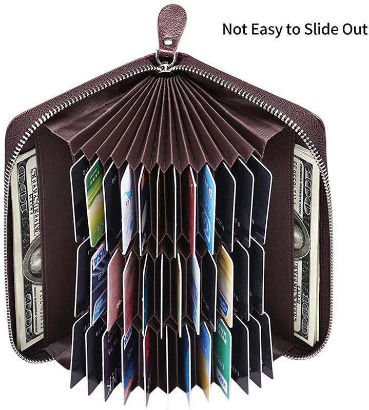 RFID Genuine Leather Card Wallet