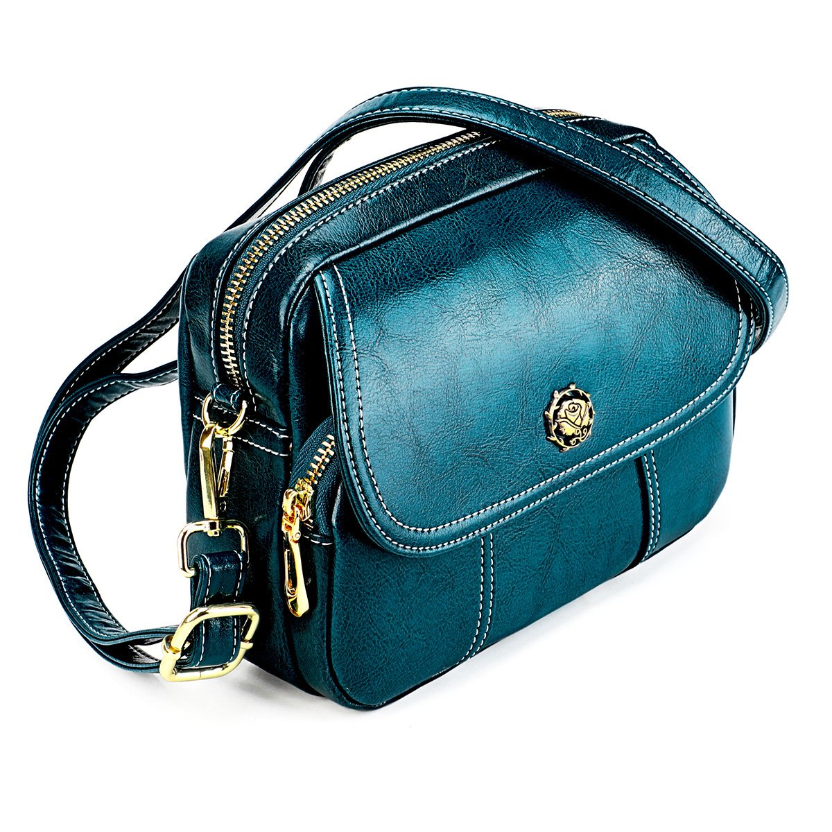 Leather Women's Bag Fashion Trend Korean Version Of Joker Horizontal Cross Shoulder Bag Women's Cowhide Women's Bag