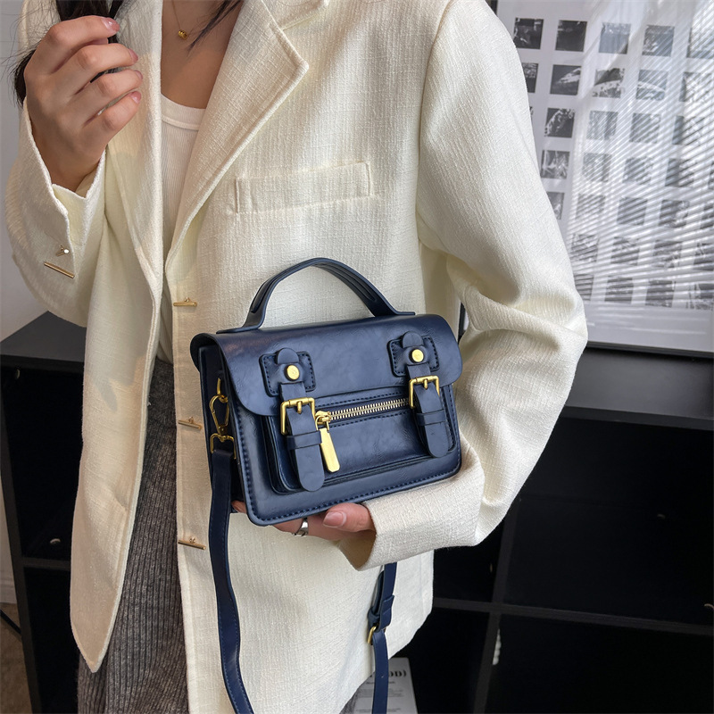 Retro Postman Crossbody Small Square Bag