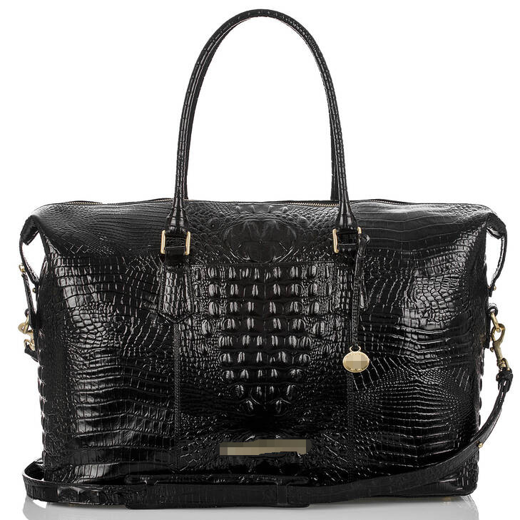 Vintage Ladies Brahman Crocodile Tote Crossbody Bag