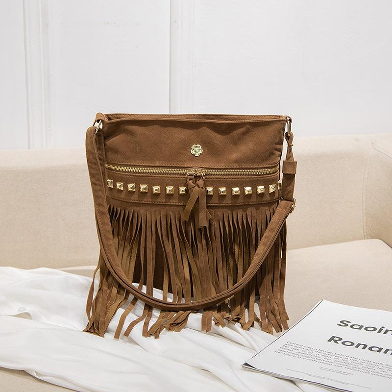 Retro Tassel Bag Fashion Small Messenger Bag Casual Shopping Personalized Women's Bag Shoulder Bag