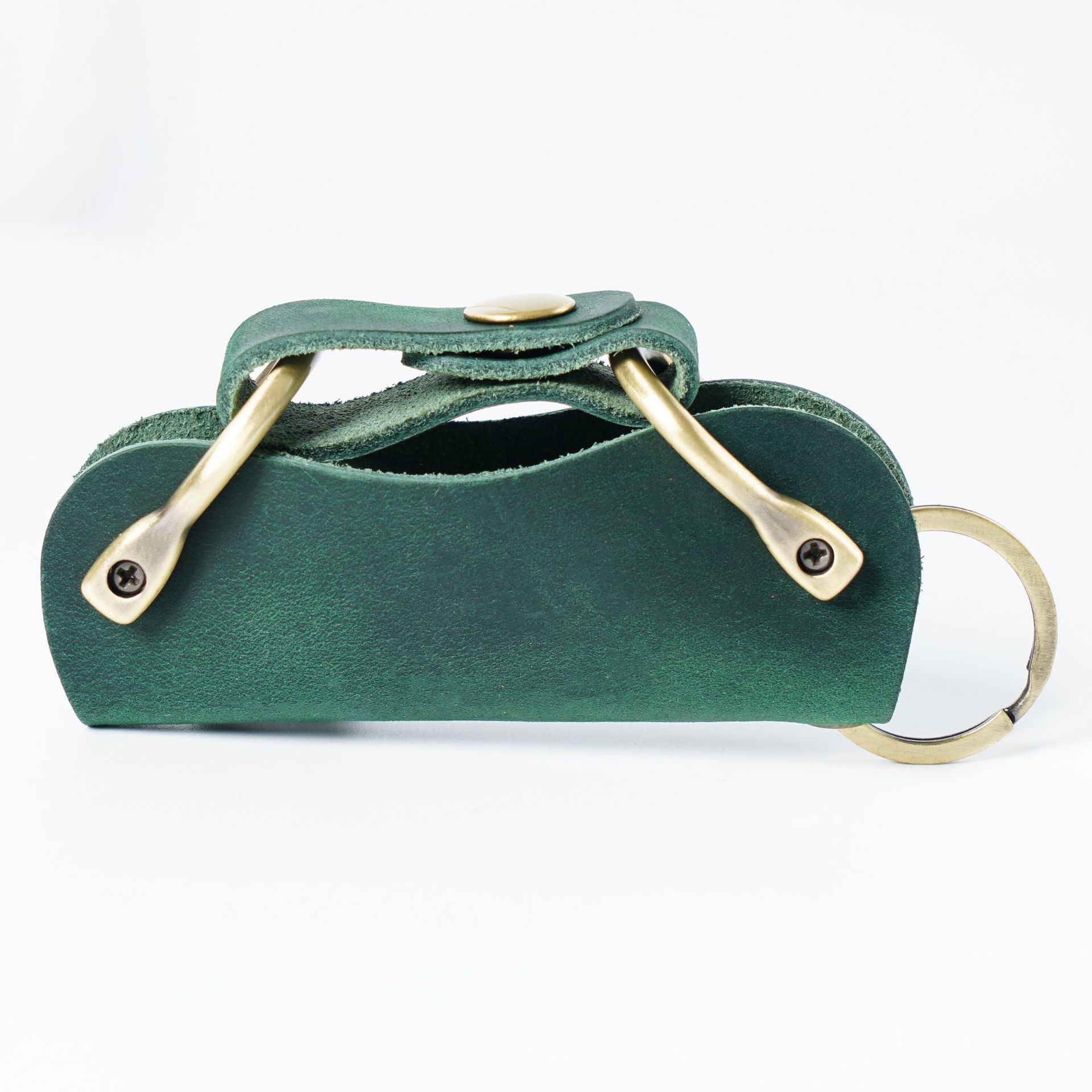 Handmade Creative Head Leather Key Bag