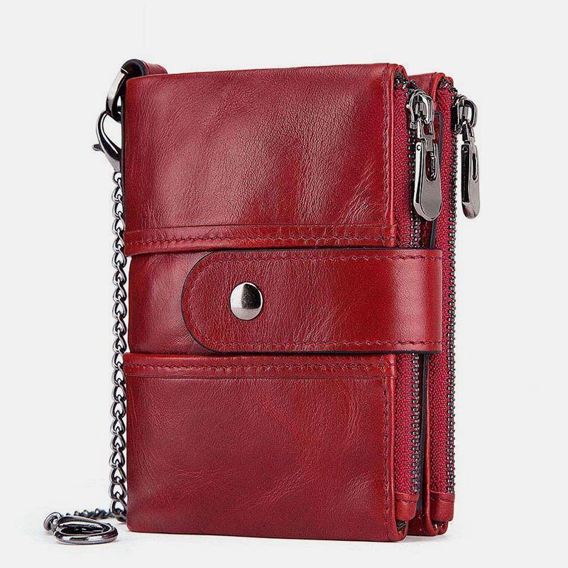 GenuineLeather Anti-theft Retro Wallet