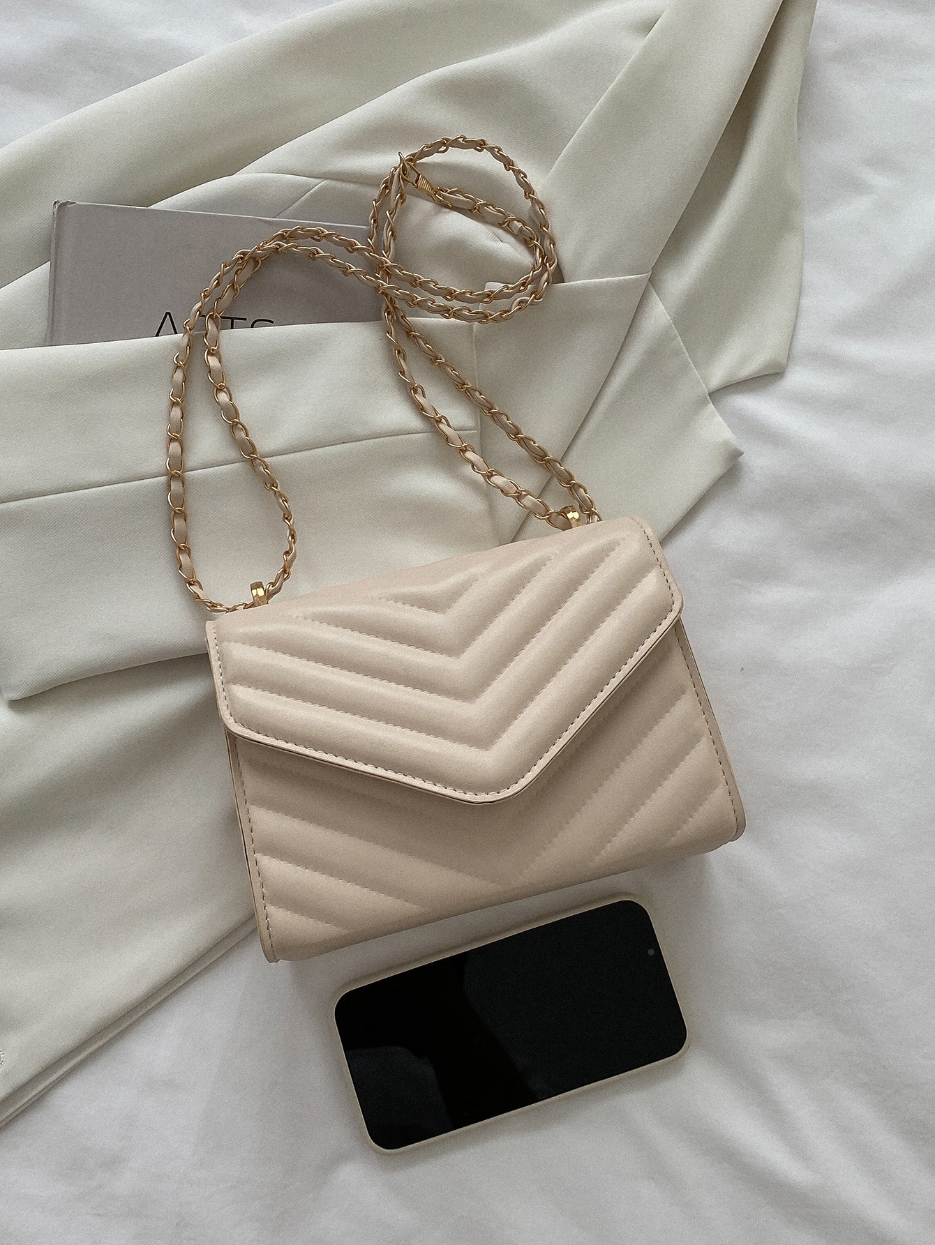 Mini Zigzag Quilted Chain Bag